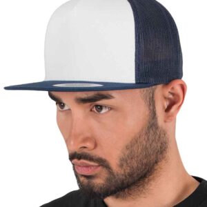 Flexfit Contrast Trucker Cap | Navy/White
