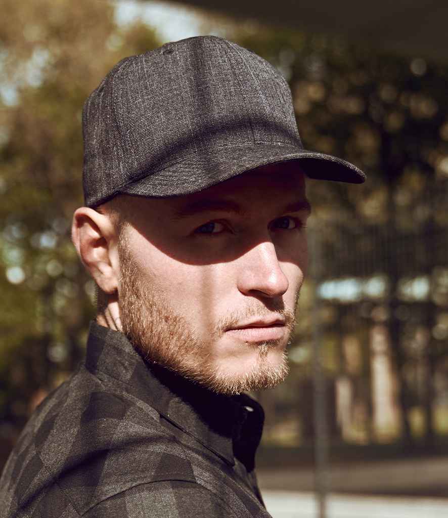 Flexfit Fine Melange Cap | Black