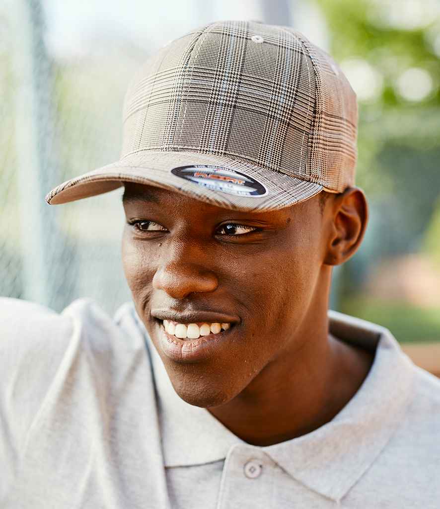 Flexfit Glen Check Cap | Brown/Khaki