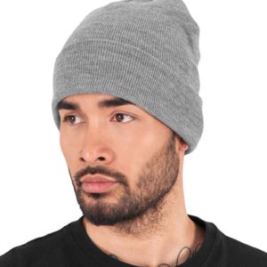 Flexfit Heavyweight Long Beanie | Heather Grey