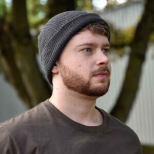 Flexfit Long Knit Beanie | Dark Grey