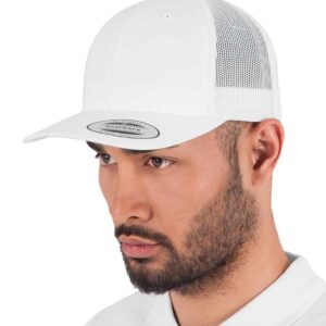 Flexfit Retro Trucker Cap | White