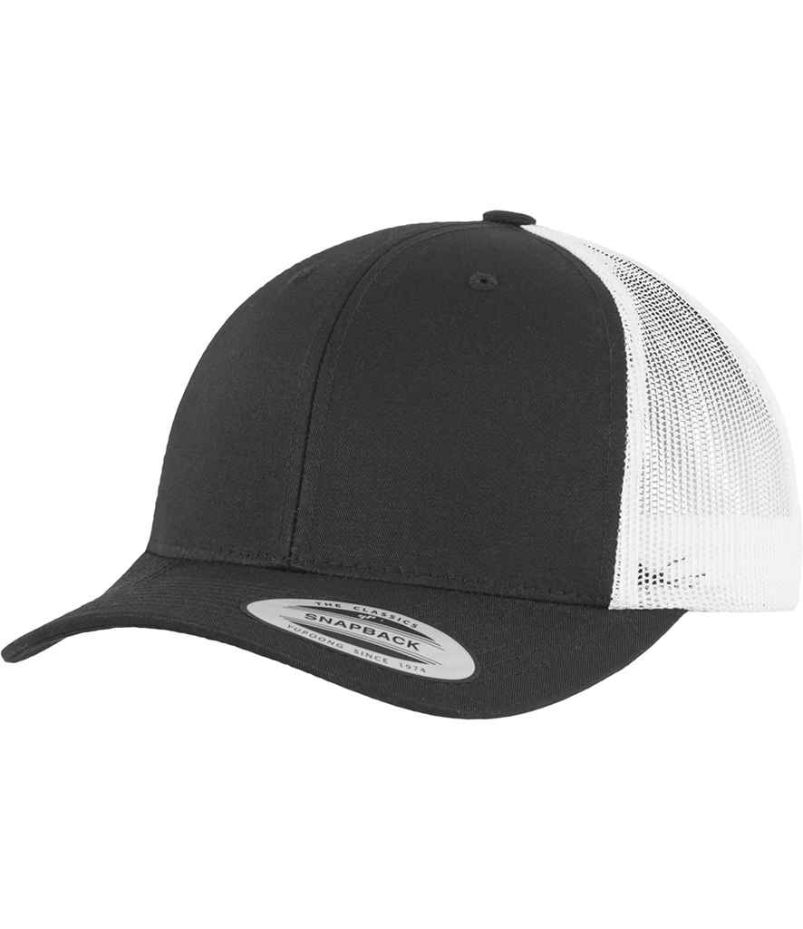 Flexfit Retro Trucker Two Tone Cap | Black/White