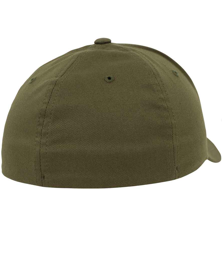 Flexfit Wooly Combed Cap | Olive Green - Image 3