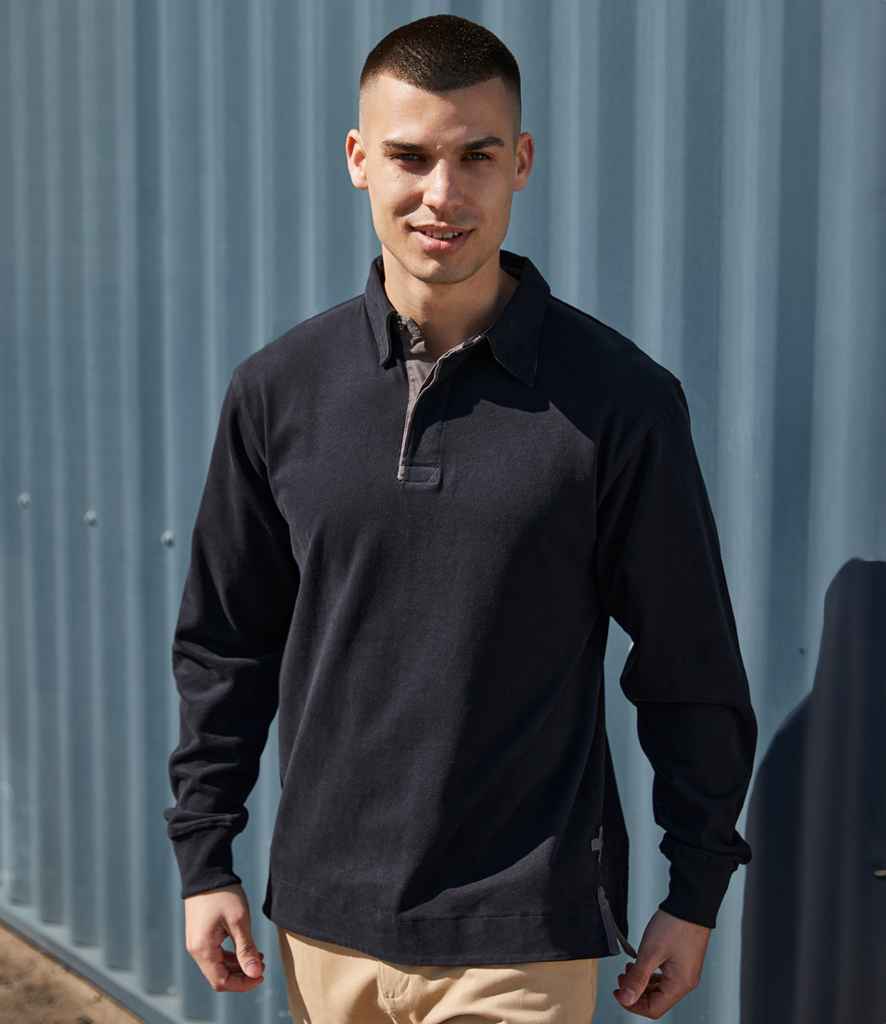 Front Row Collection Super Soft Rugby Shirt | Black