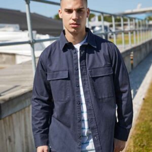 Front Row Drill Overshirt | Navy