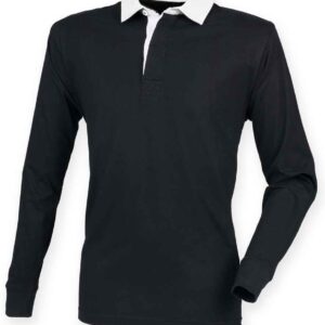 Front Row Premium Superfit Rugby Shirt | Black