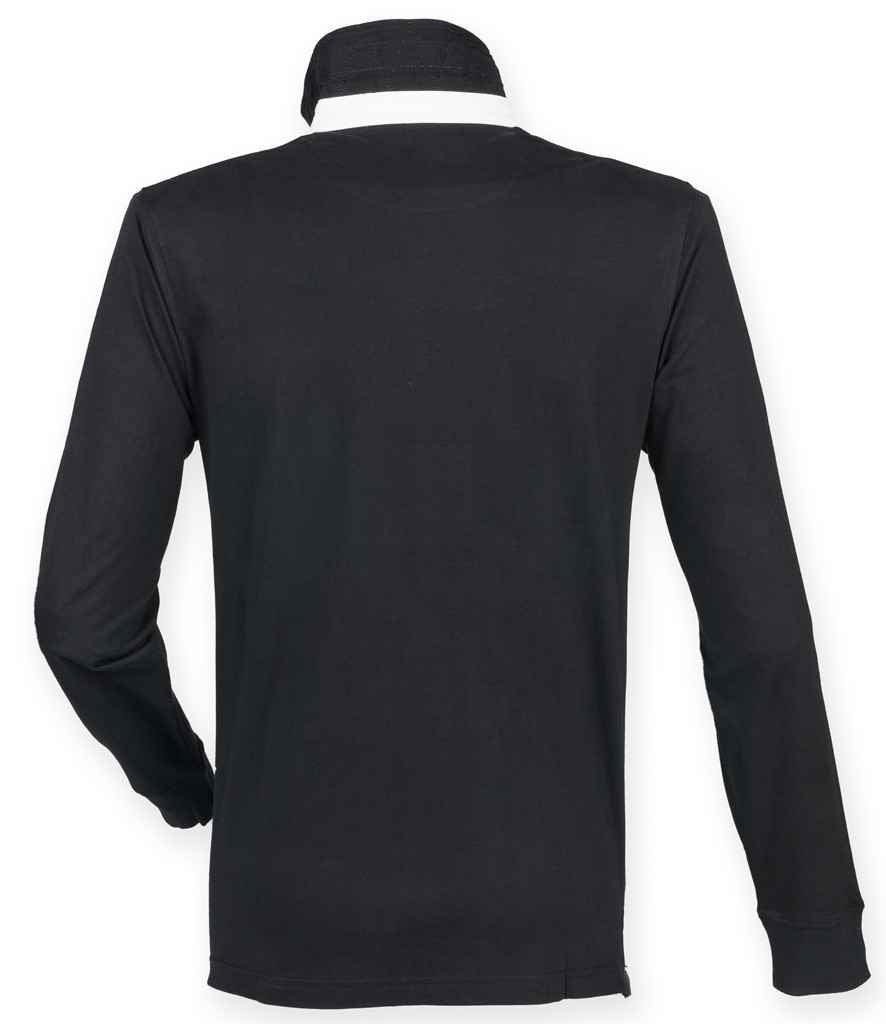 Front Row Premium Superfit Rugby Shirt | Black - Image 3