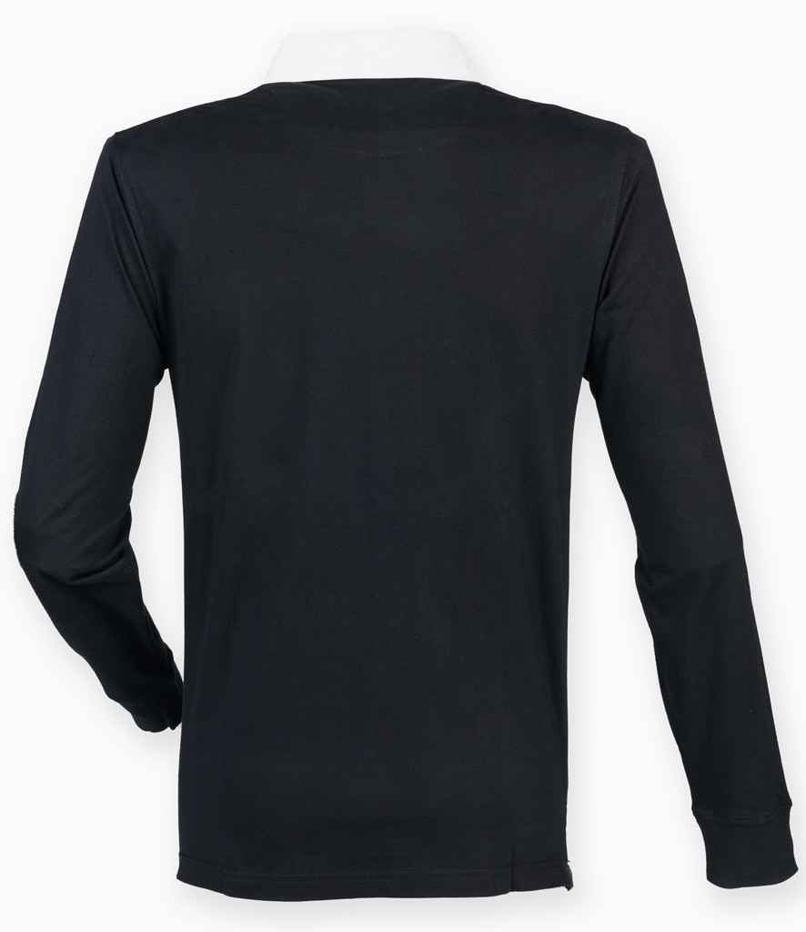 Front Row Premium Superfit Rugby Shirt | Black - Image 2