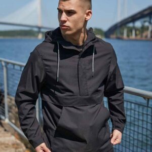 Front Row Pullover 1/2 Zip Jacket | Black