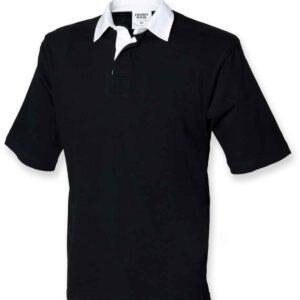 Front Row Short Sleeve Rugby Shirt | Black