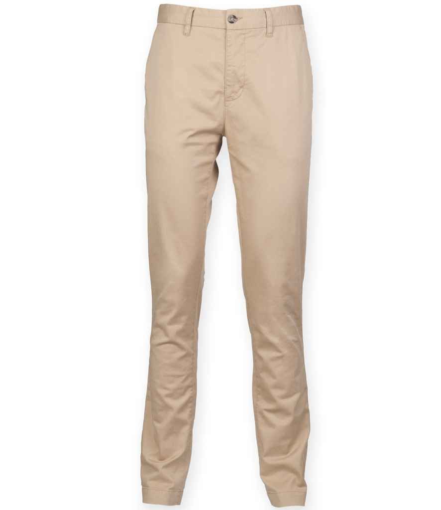 Front Row Stretch Chino Trousers | Stone - Image 2