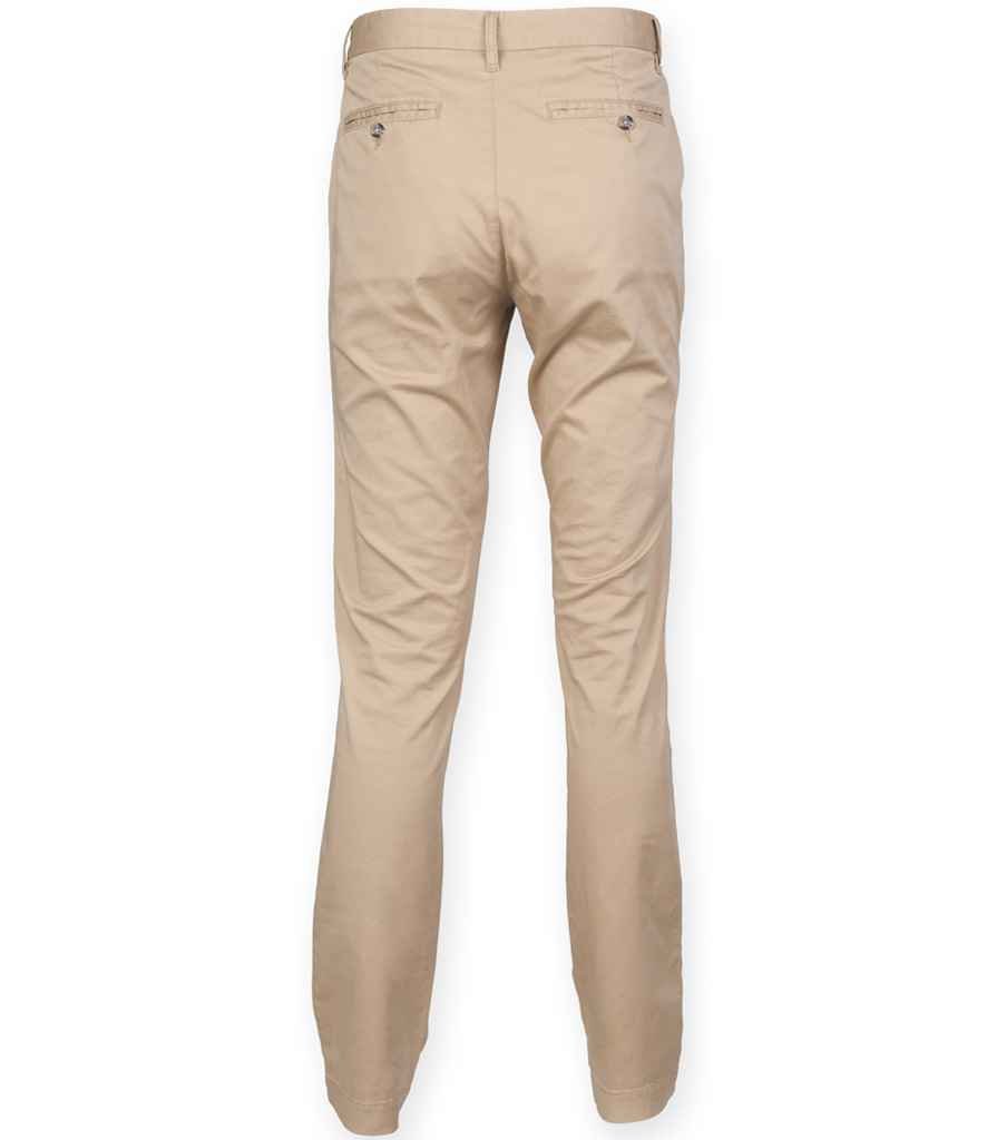 Front Row Stretch Chino Trousers | Stone - Image 3