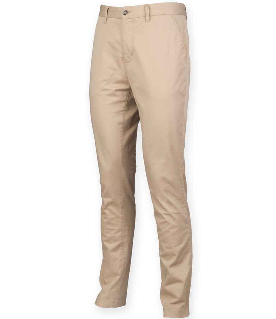 Front Row Stretch Chino Trousers | Stone - Image 5
