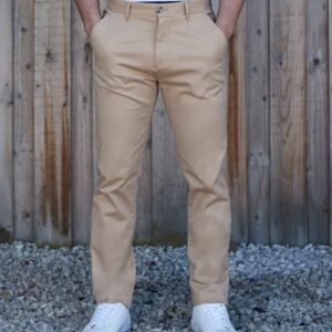 Front Row Stretch Chino Trousers | Stone