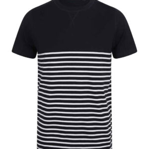 Front Row Unisex Breton Striped T-Shirt | Navy/White