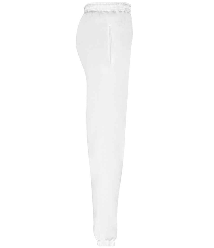 Fruit of the Loom Classic Elasticated Hem Jog Pants | White - Image 4