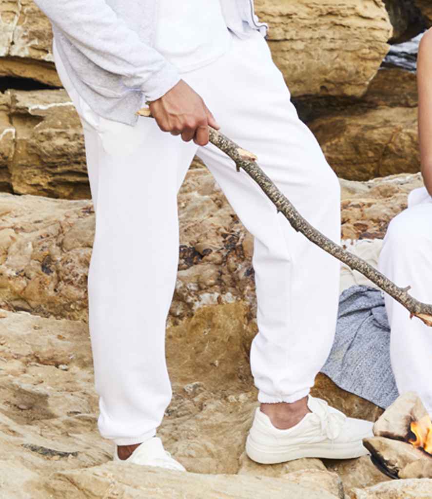 Fruit of the Loom Classic Elasticated Hem Jog Pants | White