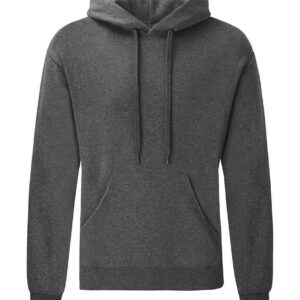Fruit of the Loom Classic Hooded Sweatshirt | Dark Heather