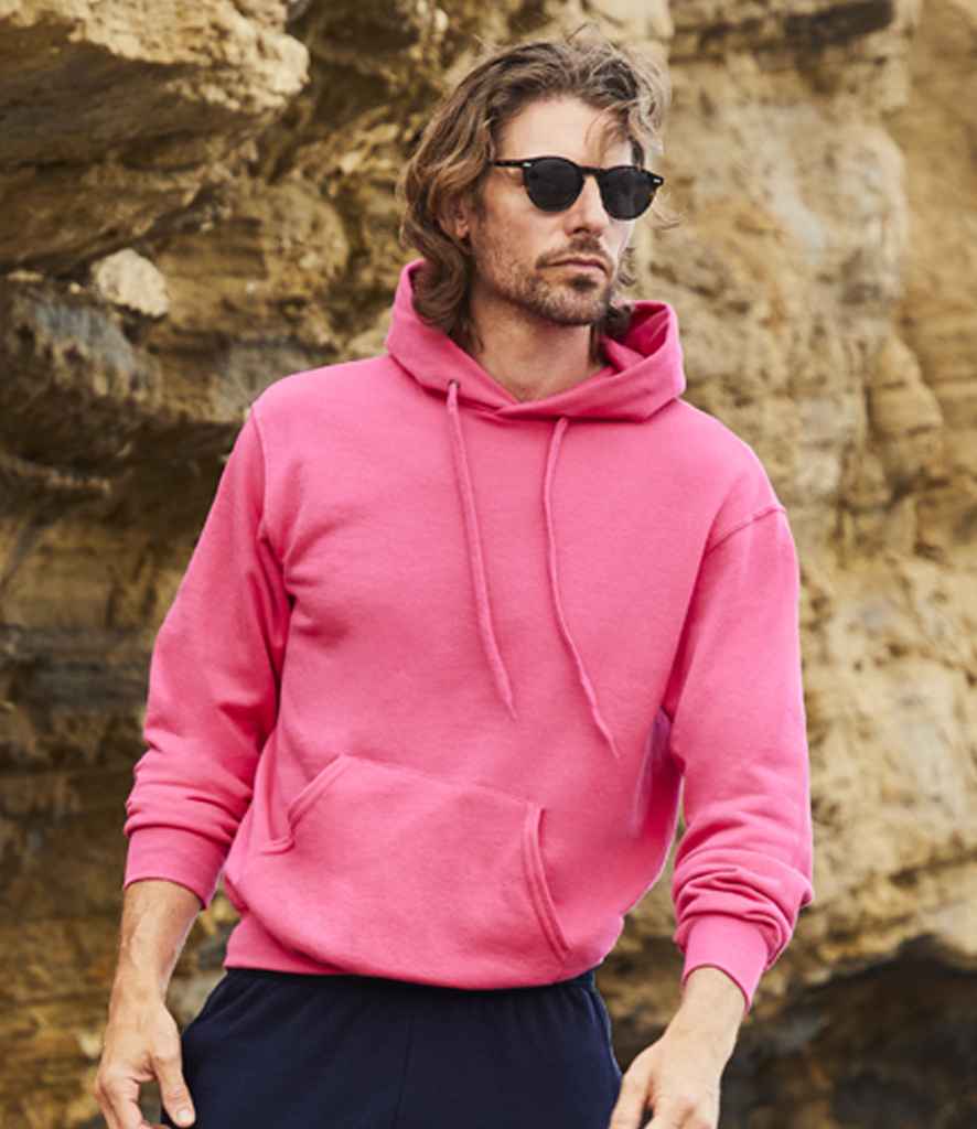 Fruit of the Loom Classic Hooded Sweatshirt | Fuchsia