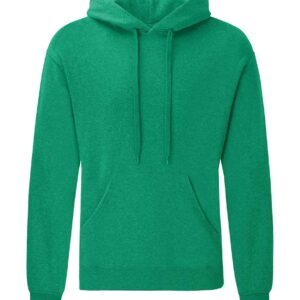 Fruit of the Loom Classic Hooded Sweatshirt | Heather Green