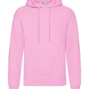 Fruit of the Loom Classic Hooded Sweatshirt | Light Pink