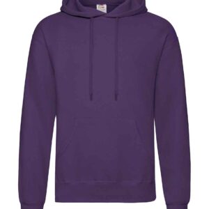 Fruit of the Loom Classic Hooded Sweatshirt | Purple
