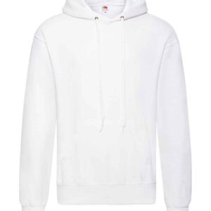 Fruit of the Loom Classic Hooded Sweatshirt | White