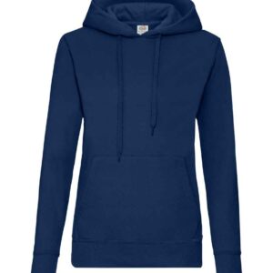 Fruit of the Loom Classic Lady Fit Hooded Sweatshirt | Navy