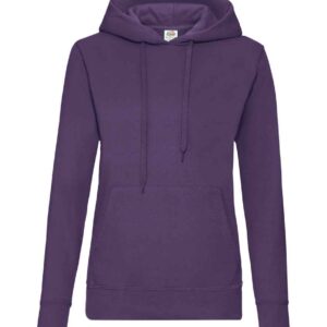 Fruit of the Loom Classic Lady Fit Hooded Sweatshirt | Purple