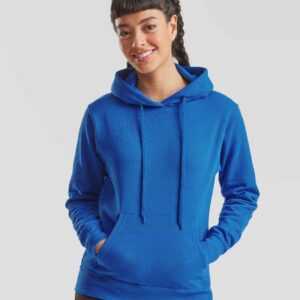 Fruit of the Loom Classic Lady Fit Hooded Sweatshirt | Royal Blue