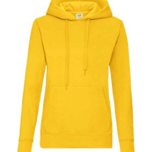 Fruit of the Loom Classic Lady Fit Hooded Sweatshirt | Sunflower