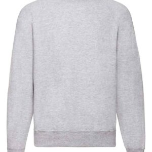Fruit of the Loom Classic Raglan Sweatshirt | Heather Grey