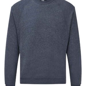 Fruit of the Loom Classic Raglan Sweatshirt | Heather Navy