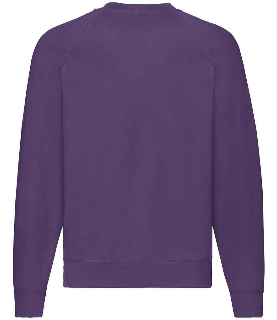 Fruit of the Loom Classic Raglan Sweatshirt | Purple - Image 2