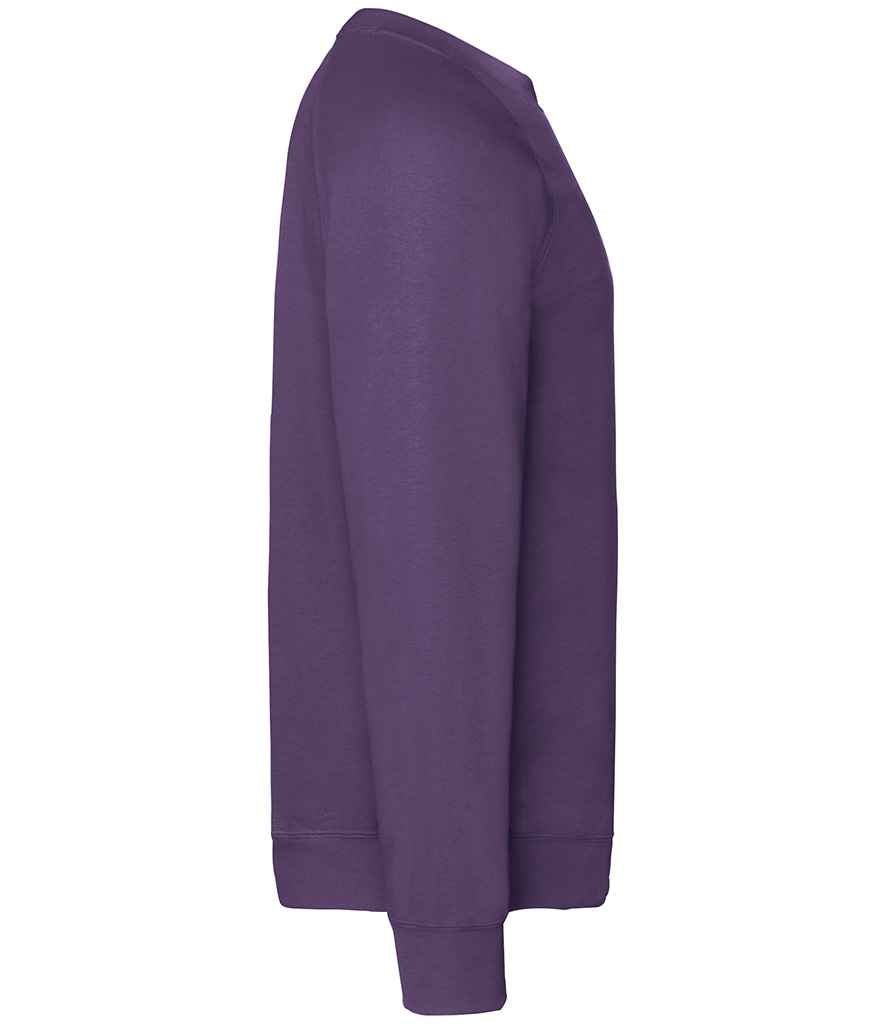 Fruit of the Loom Classic Raglan Sweatshirt | Purple - Image 3
