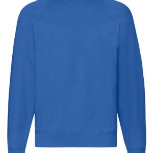 Fruit of the Loom Classic Raglan Sweatshirt | Royal Blue