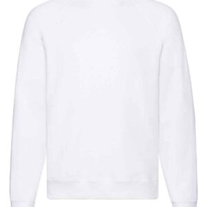 Fruit of the Loom Classic Raglan Sweatshirt | White
