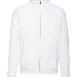Fruit of the Loom Classic Sweat Jacket | White