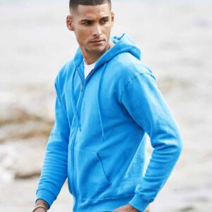 Fruit of the Loom Classic Zip Hooded Sweatshirt | Azure