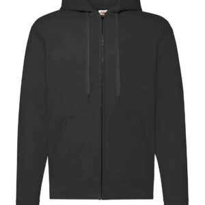 Fruit of the Loom Classic Zip Hooded Sweatshirt | Black