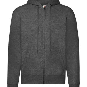 Fruit of the Loom Classic Zip Hooded Sweatshirt | Dark Heather