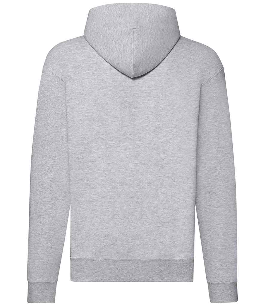 Fruit of the Loom Classic Zip Hooded Sweatshirt | Heather Grey - Image 2