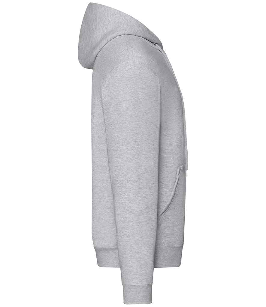 Fruit of the Loom Classic Zip Hooded Sweatshirt | Heather Grey - Image 3
