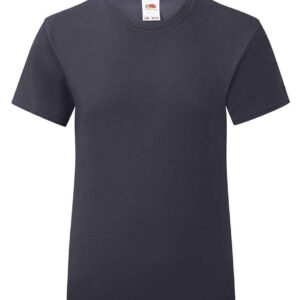 Fruit of the Loom Girls Iconic 150 T-Shirt | Deep Navy