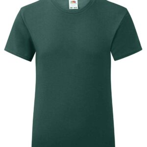 Fruit of the Loom Girls Iconic 150 T-Shirt | Forest Green