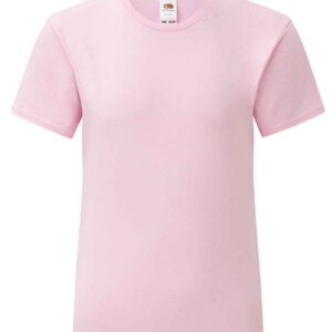 Fruit of the Loom Girls Iconic 150 T-Shirt | Light Pink