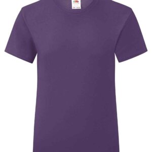 Fruit of the Loom Girls Iconic 150 T-Shirt | Purple