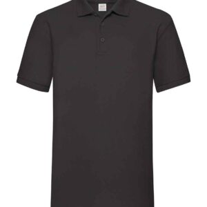Fruit of the Loom Heavy Poly/Cotton Piqué Polo Shirt | Black