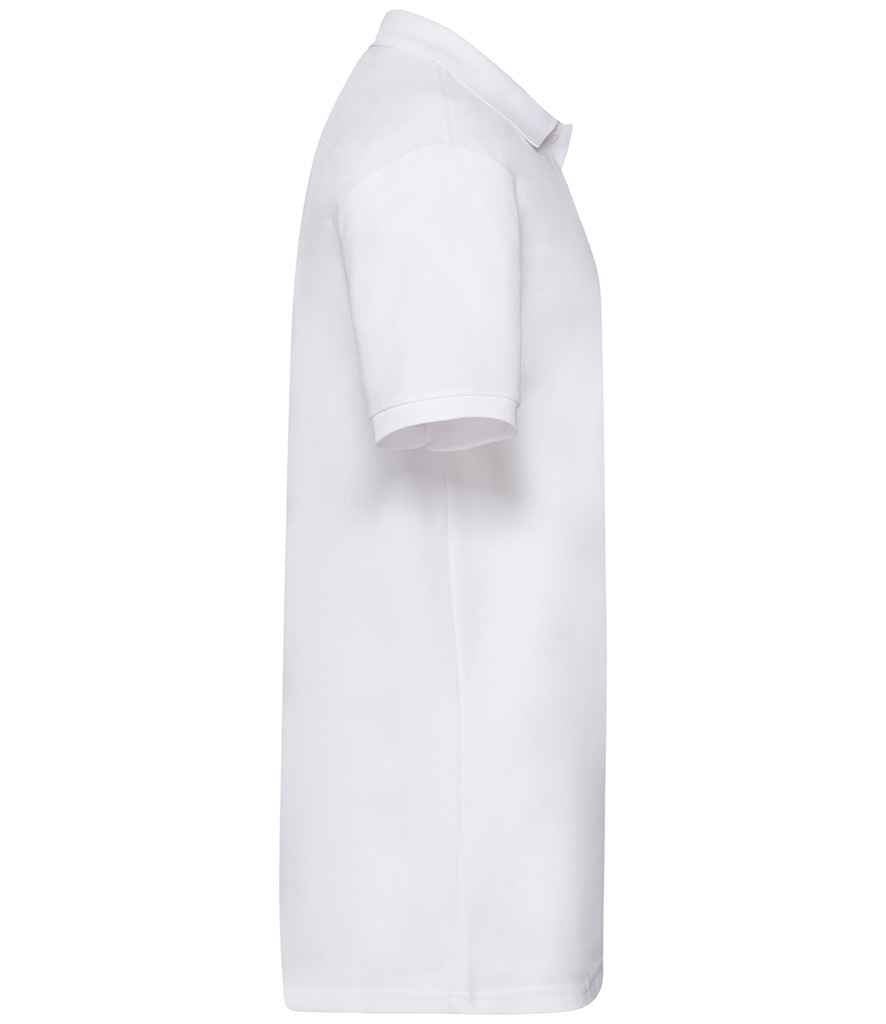 Fruit of the Loom Heavy Poly/Cotton Piqué Polo Shirt | White - Image 3